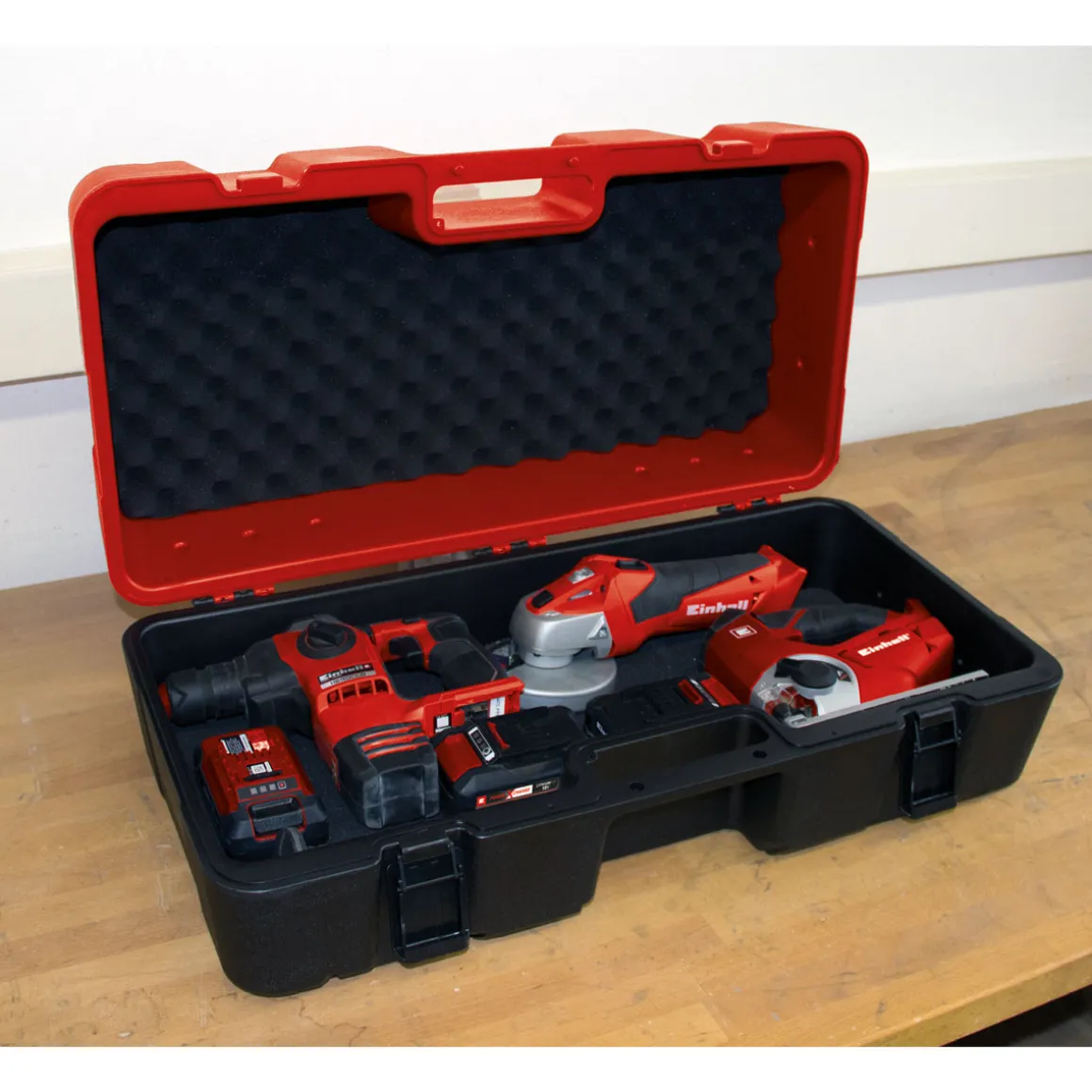 Einhell Elektrowerkzeug-Box L70/35 25 x 70 x 35 cm rot-schwarz