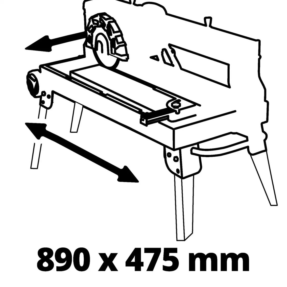 Einhell Radial-Fliesenschneidmaschine TE-TC 920 UL