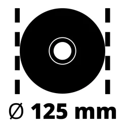 Einhell Winkelschleifer TE-AG 125/750 Kit