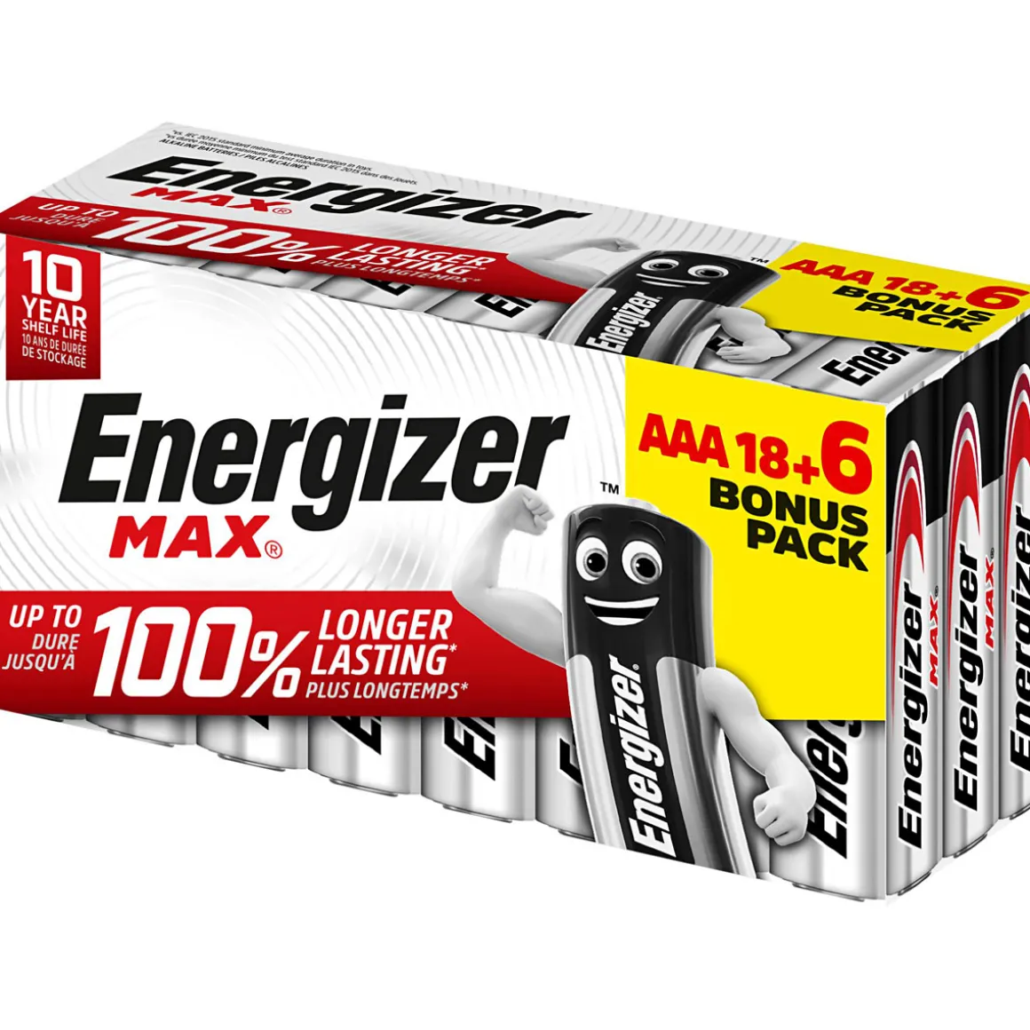 Energizer AAA-Batterie Alkaline Max Bonus-Pack 18+6 Stk.