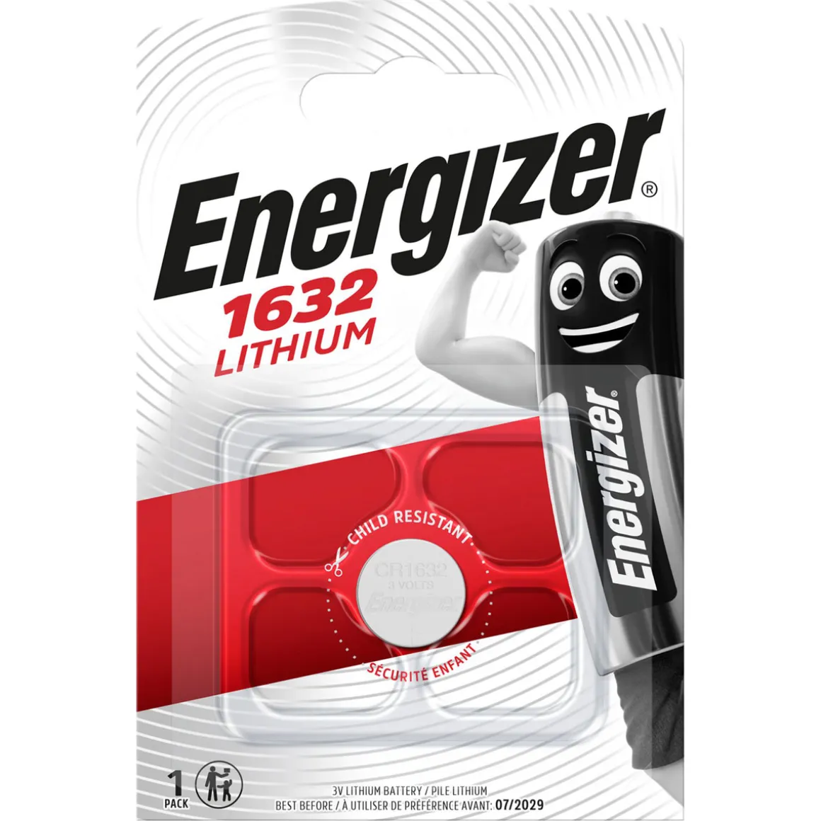 Energizer Knopfzelle CR1632 klein