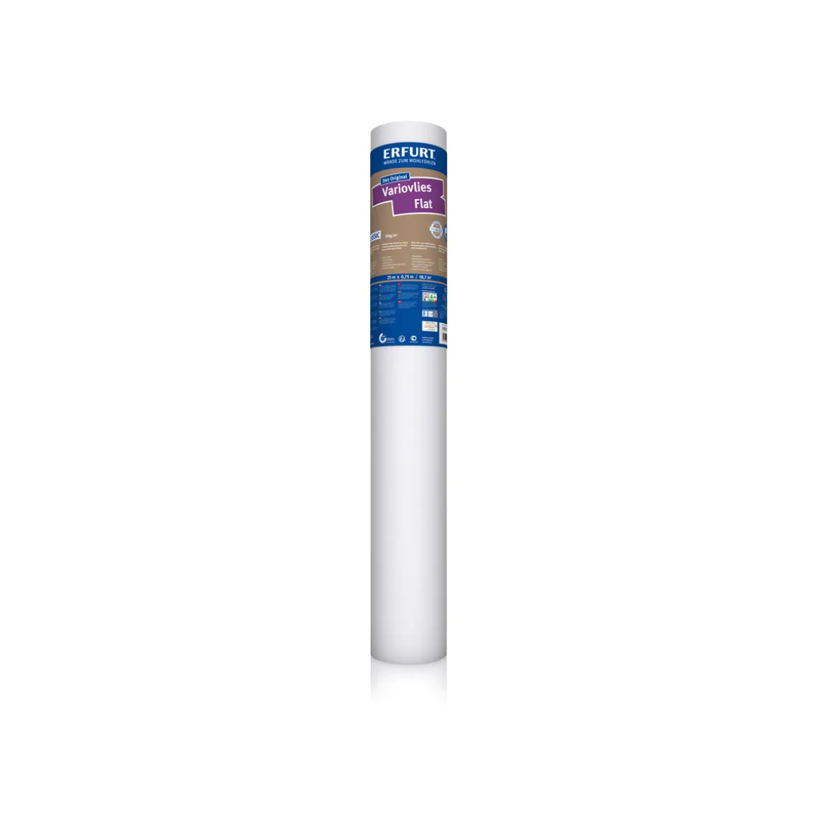 Erfurt Glattvlies Variovlies Flat Classic 150 g/m² weiß 2500 x 75 cm