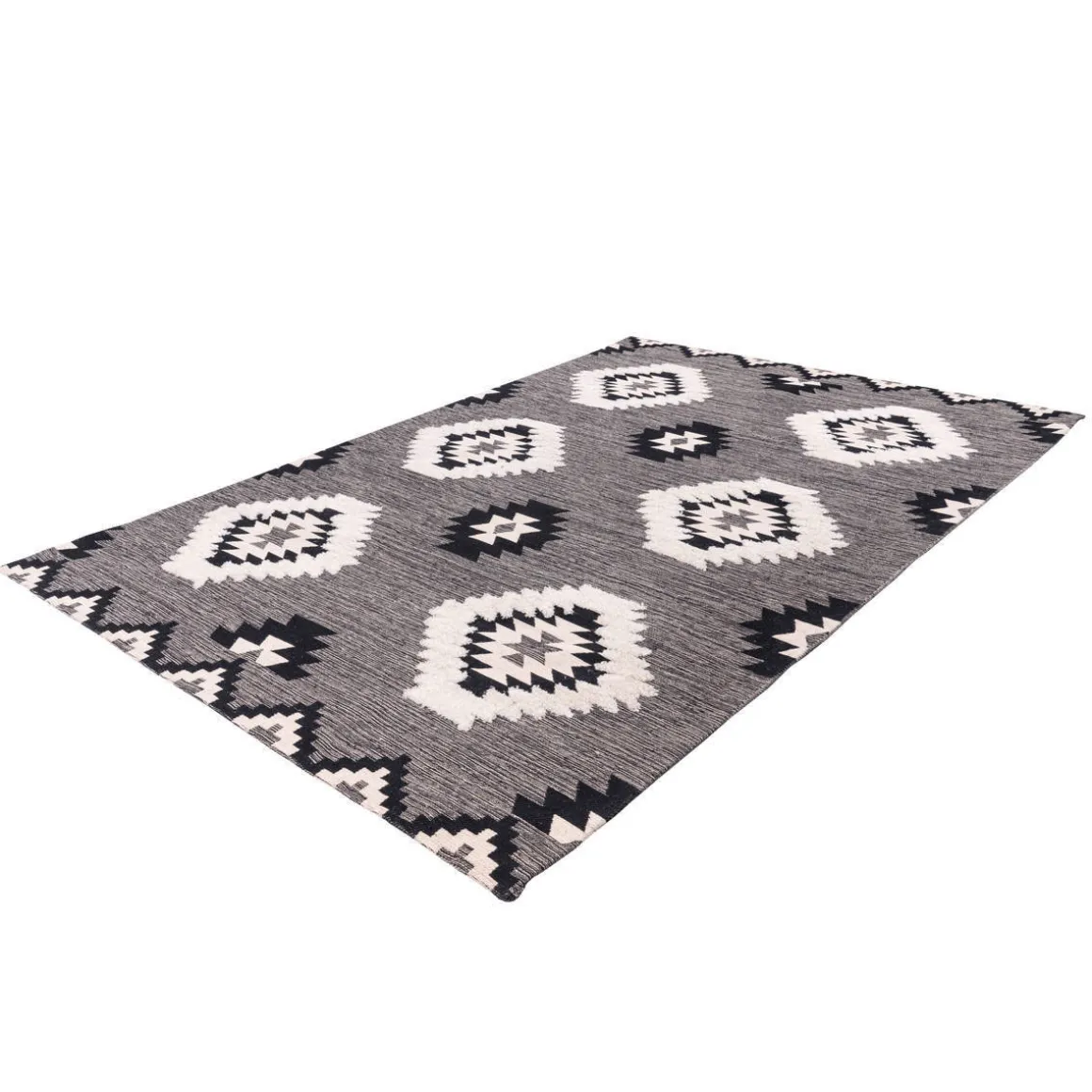 Ethno-Teppich Ethnie 400 grau