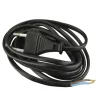 Euro-Zuleitung H03VVH2-F2 2m schwarz