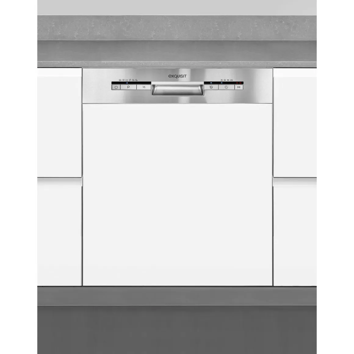 exquisit Einbau-Geschirrspüler, EGSP 1012-EB-030 Einox