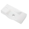 Fackelmann Gäste-WC Keramikbecken SBC 545 x 145 x 317 mm Weiß Hahnloch links