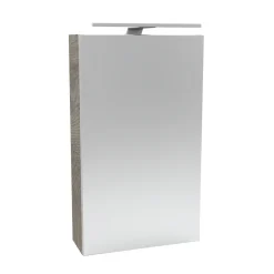 Fackelmann Gäste-WC Spiegelschrank links SBC 400 x 680 x 153 mm NatureOak