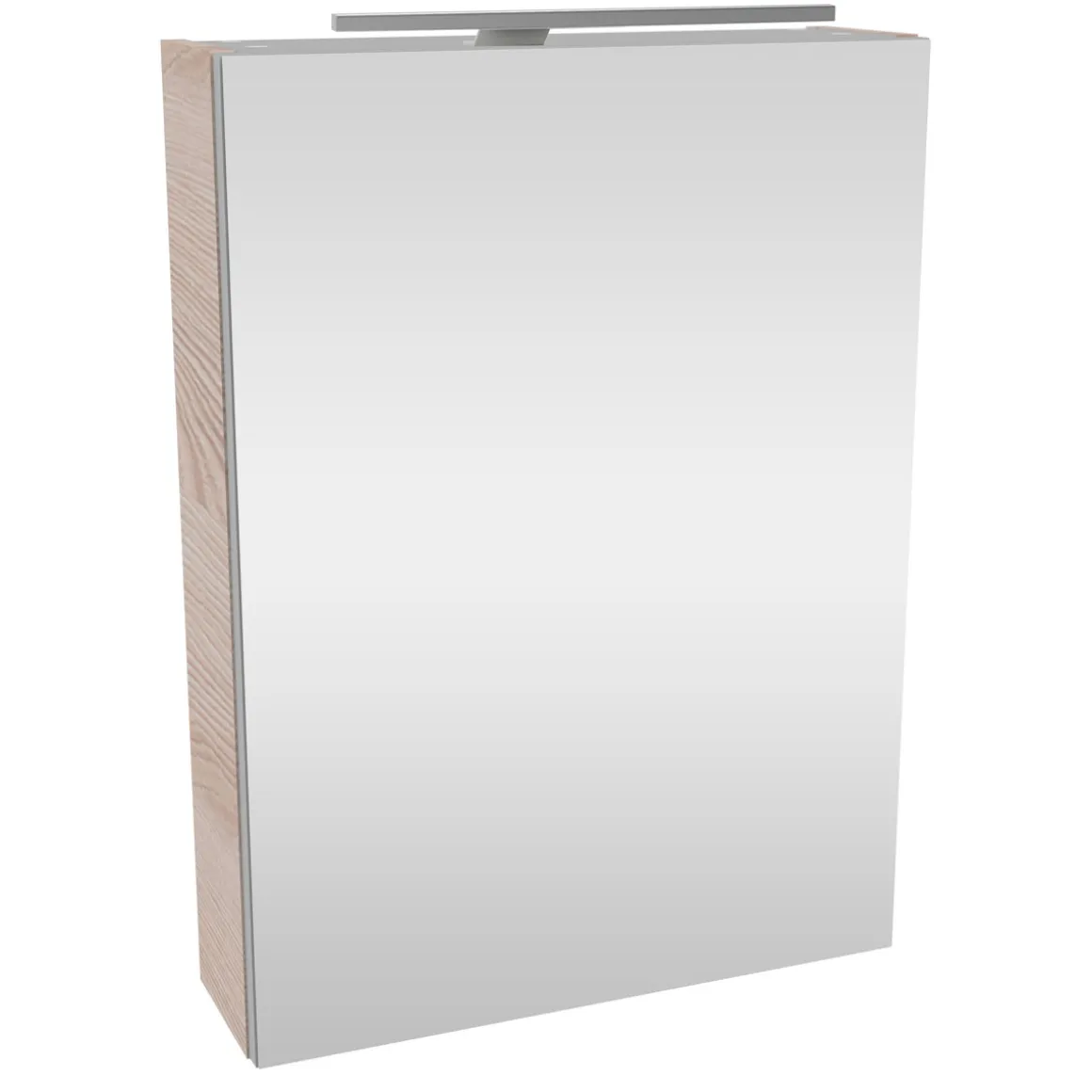 Fackelmann Gäste-WC Spiegelschrank links SBC 500 x 680 x 153 mm Alaska-Esche