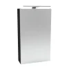 Fackelmann Gäste-WC Spiegelschrank links SBC 400 x 680 x 153 mm anthrazit
