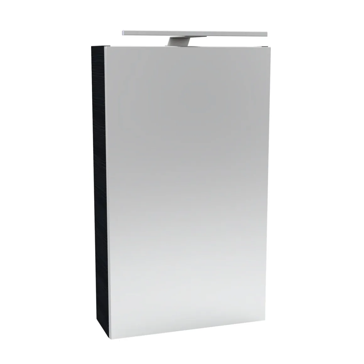 Fackelmann Gäste-WC Spiegelschrank links SBC 400 x 680 x 153 mm DarkOak