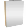 Fackelmann Gäste-WC Spiegelschrank rechts SBC 500 x 680 x 153 mm Sandeiche
