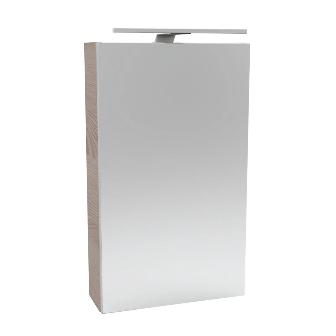 Fackelmann Gäste-WC Spiegelschrank rechts SBC 400 x 680 x 153 mm Alaska-Esche