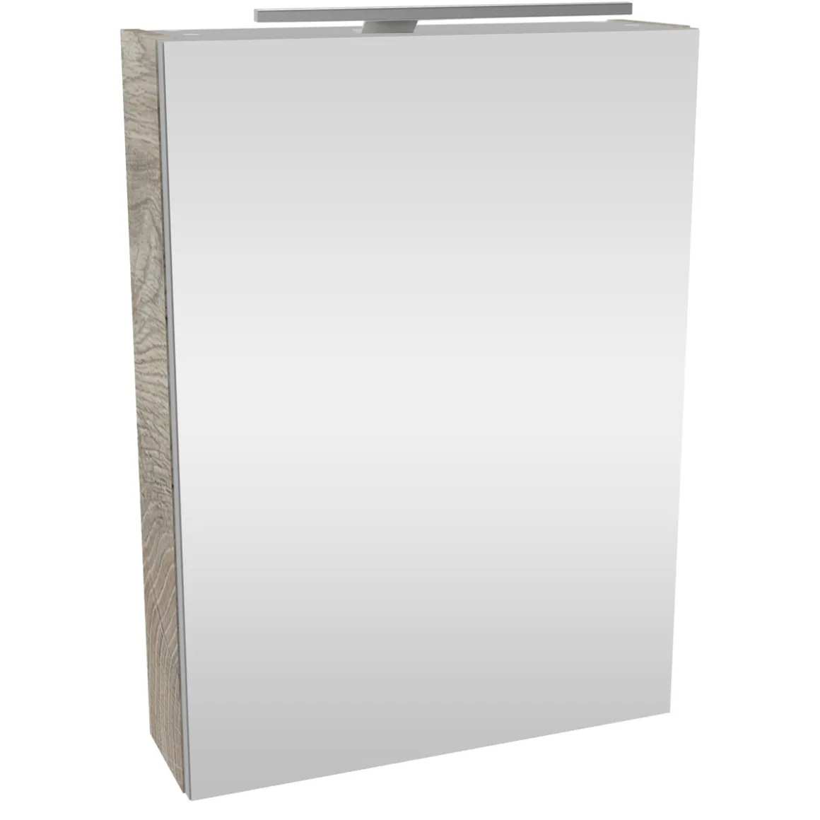 Fackelmann Gäste-WC Spiegelschrank rechts SBC 500 x 680 x 153 mm NatureOak