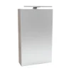Fackelmann Gäste-WC Spiegelschrank links SBC 400 x 680 x 153 mm Alaska-Esche