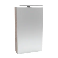 Fackelmann Gäste-WC Spiegelschrank links SBC 400 x 680 x 153 mm Alaska-Esche
