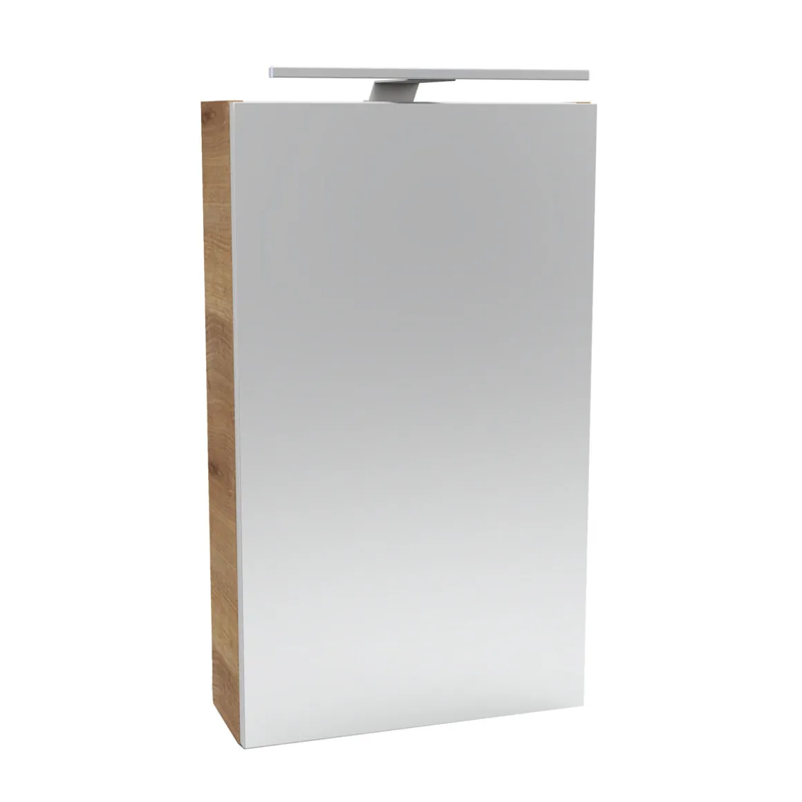 Fackelmann Gäste-WC Spiegelschrank links SBC 400 x 680 x 153 mm AstEiche