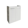 Fackelmann Gäste-WC Waschtischunterschrank SBC 520 x 600 x 243 mm NatureOak/Weiß
