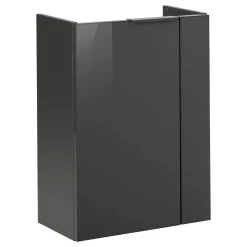 Fackelmann Gäste-WC Waschtischunterschrank links SBC 440 x 600 x 243 mm anthrazit