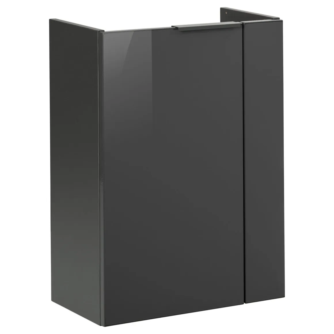 Fackelmann Gäste-WC Waschtischunterschrank links SBC 440 x 600 x 243 mm anthrazit