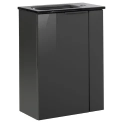 Fackelmann Gäste-WC Waschtischunterschrank links SBC 440 x 600 x 243 mm anthrazit