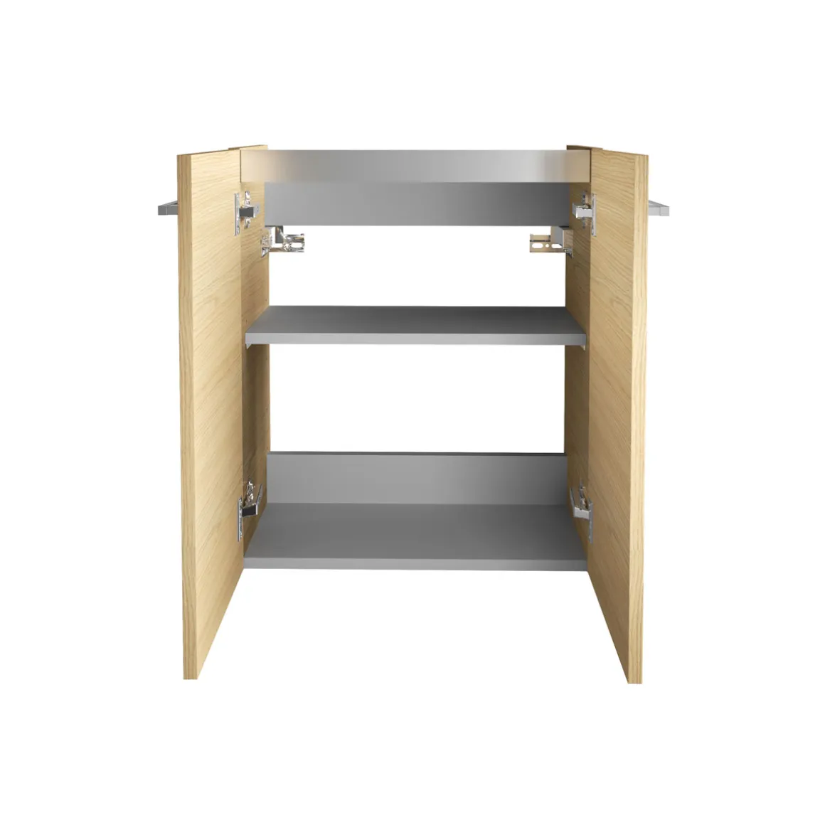 Fackelmann Gäste-WC Waschtischunterschrank SBC 520 x 600 x 243 mm Sandeiche