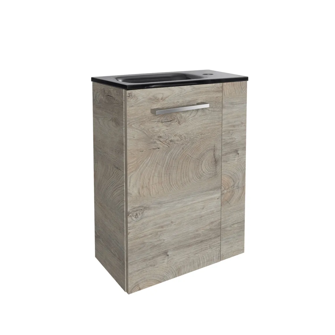 Fackelmann Gäste-WC Waschtischunterschrank links SBC 440 x 600 x 243 mm NatureOak