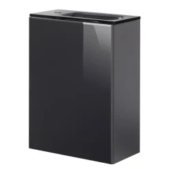 Fackelmann Gäste-WC Waschtischunterschrank links SBC 440 x 600 x 243 mm anthrazit/lackiertes Glas Anthrazit