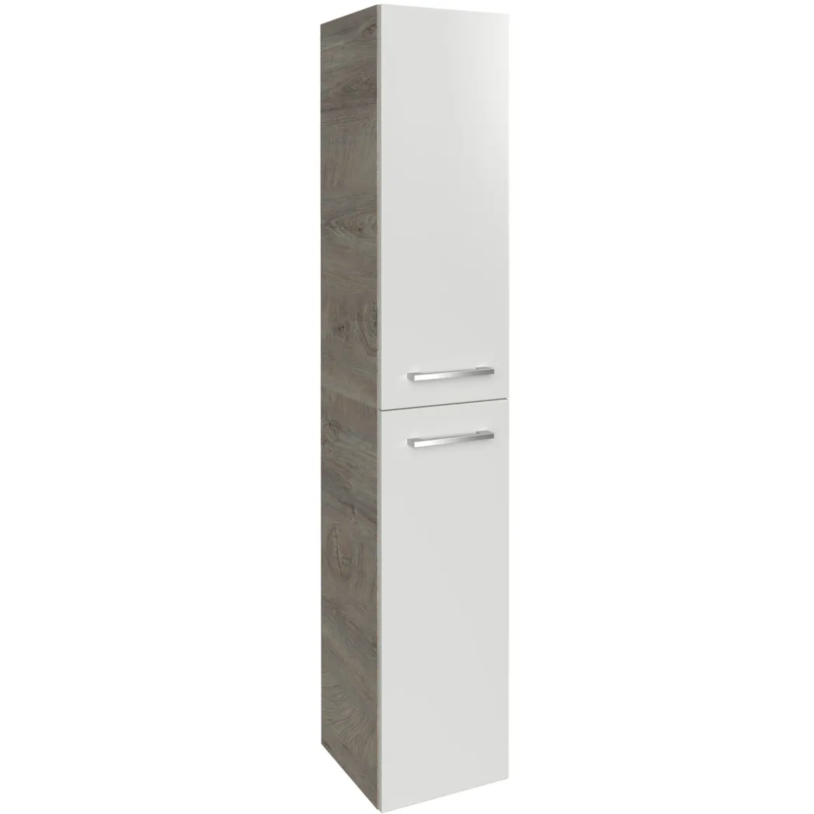 Fackelmann Hochschrank rechts B.Style 300 x 1620 x 316 mm Nature Oak/Weiß