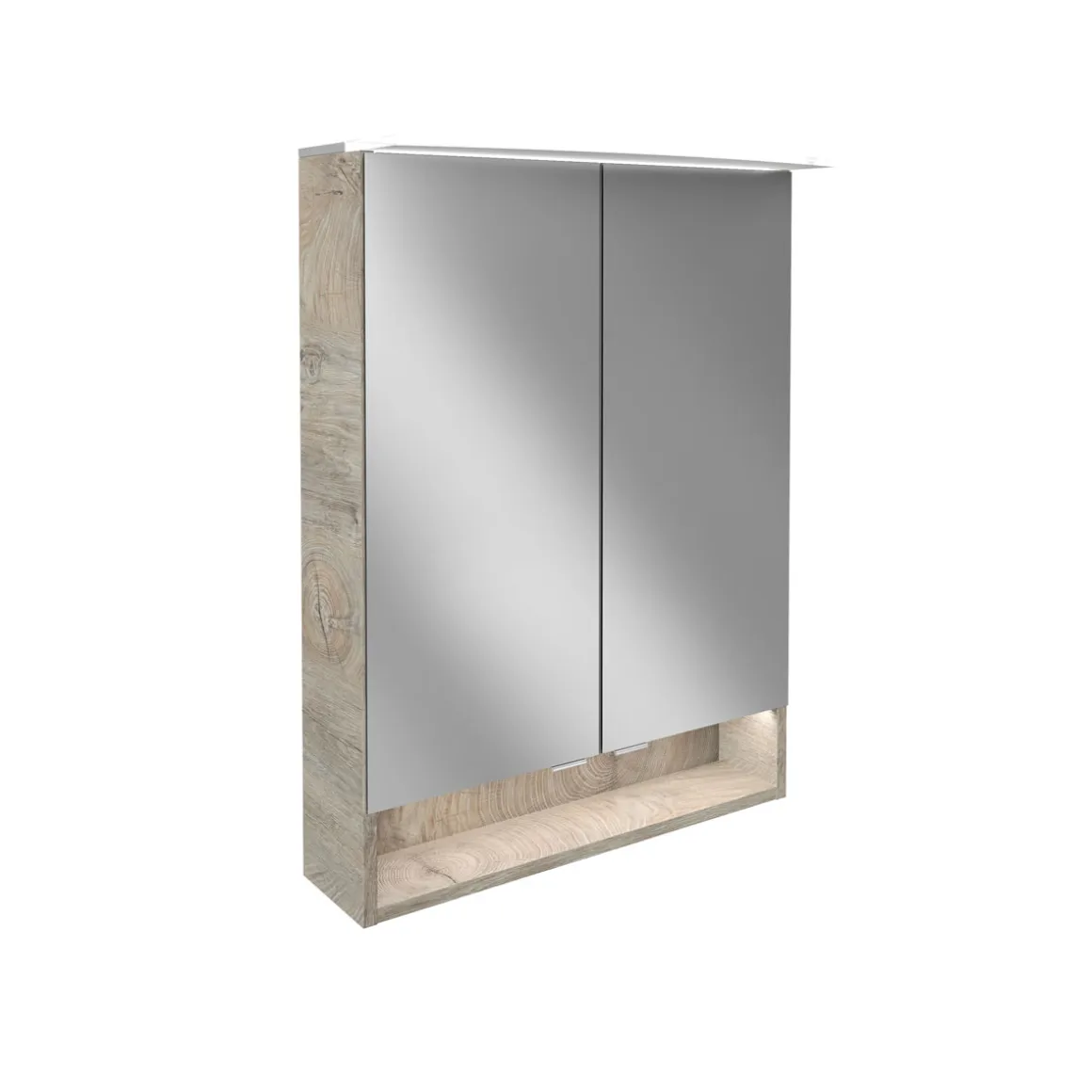 Fackelmann Spiegelschrank B.Style 600 x 812 x 153 mm Nature Oak LED