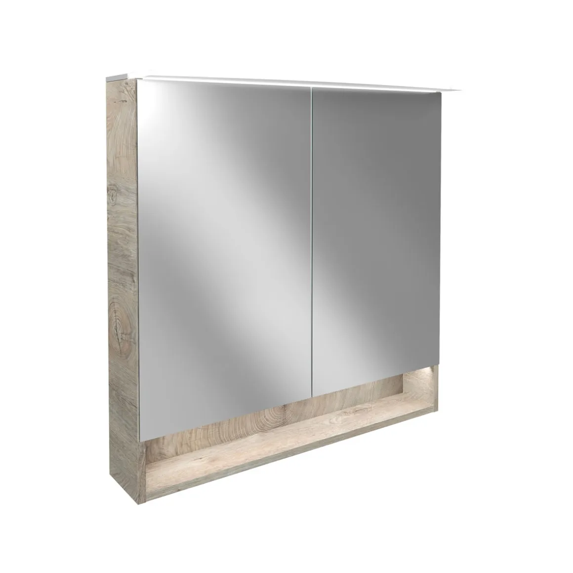 Fackelmann Spiegelschrank B.Style 800 x 812 x 153 mm Nature Oak LED