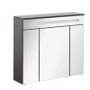Fackelmann Spiegelschrank Kara anthrazit 80 x 70 x 22,5 cm