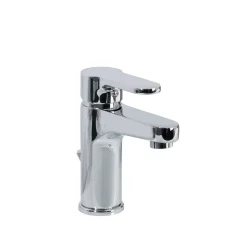 Fackelmann Waschtischarmatur MIlano 15 cm verchromt inkl Excenterablaufgarnitur