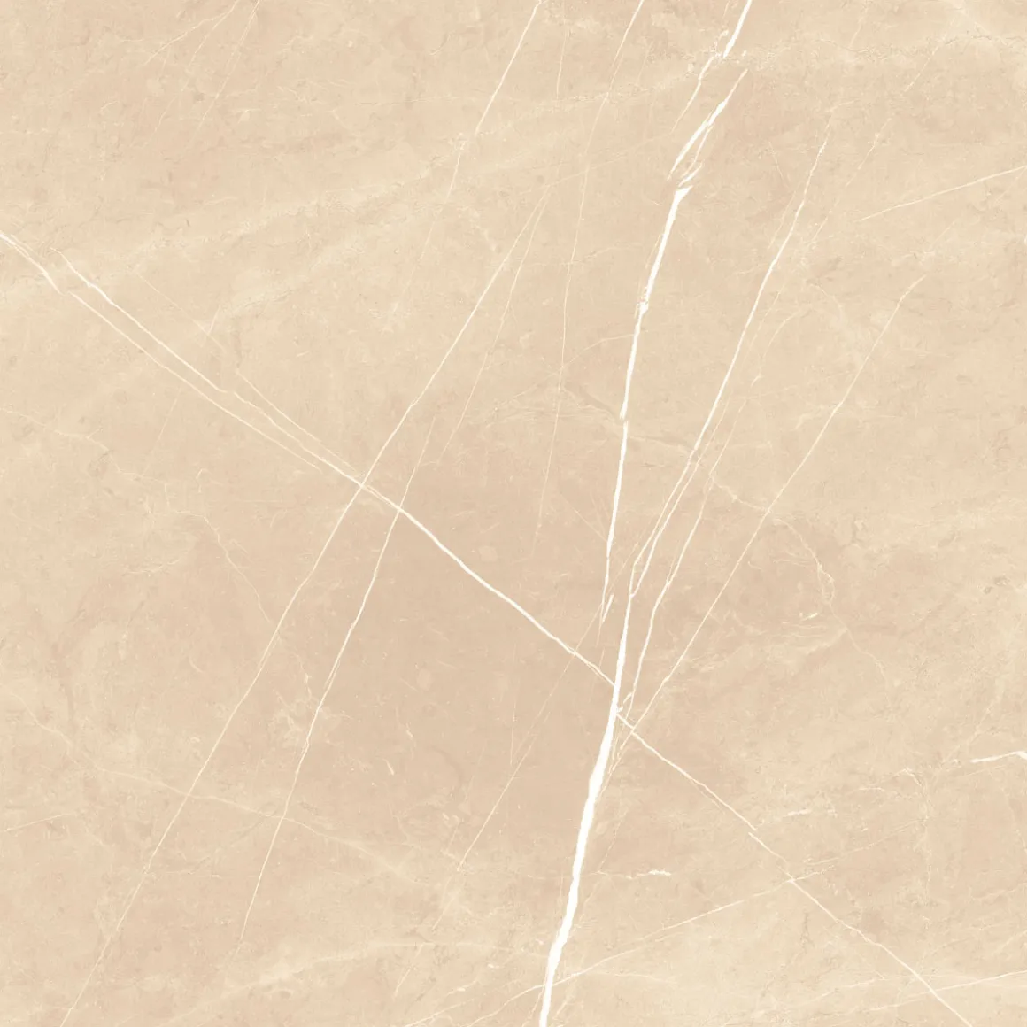 Feinsteinzeug Ciana Beige glasiert poliert rektifiziert 60 x 60 cm