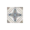 Feinsteinzeug Marrakesh Blue glasiert matt 20 x 20 x 1 cm
