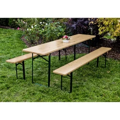 Festzeltgarnitur Standard mit Tisch 220 x 70 cm