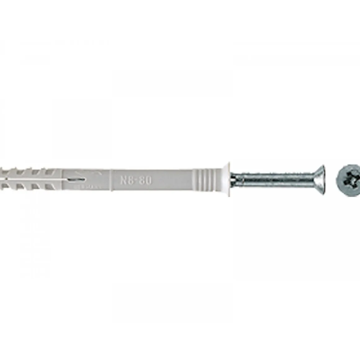 Fischer Nageldübel N6 x 40/10 mm Senkkopf 50 Stück
