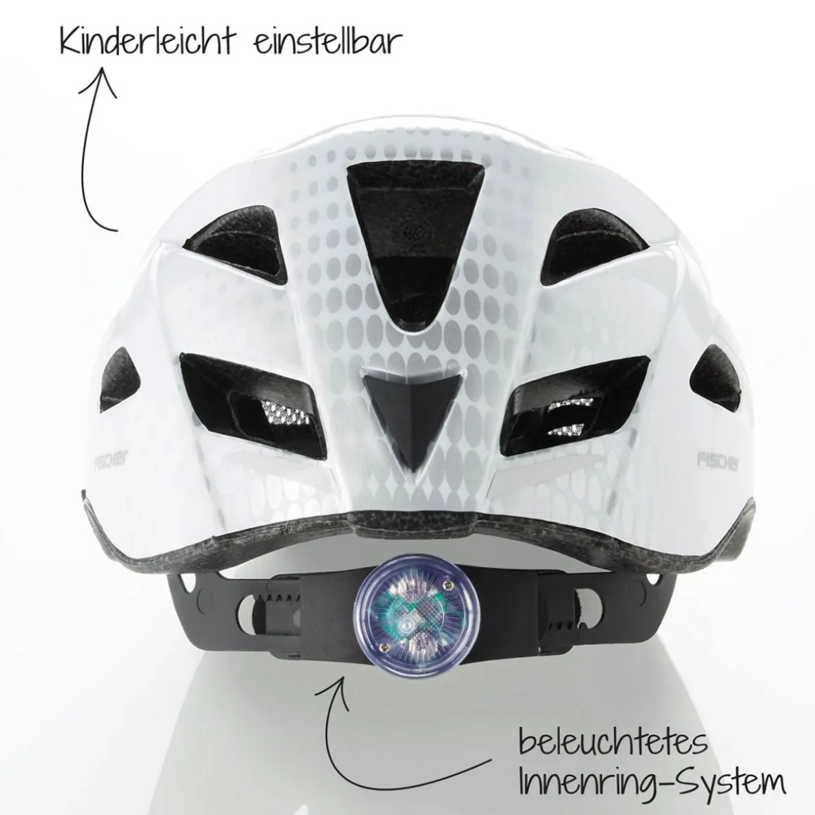 Fischer Bikes Fahrradhelm Urban Lano weiß Größe S/M