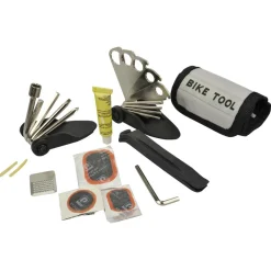 Fischer Bikes Faltwerkzeug-Set Tasche und Flickzeug 33-teilig