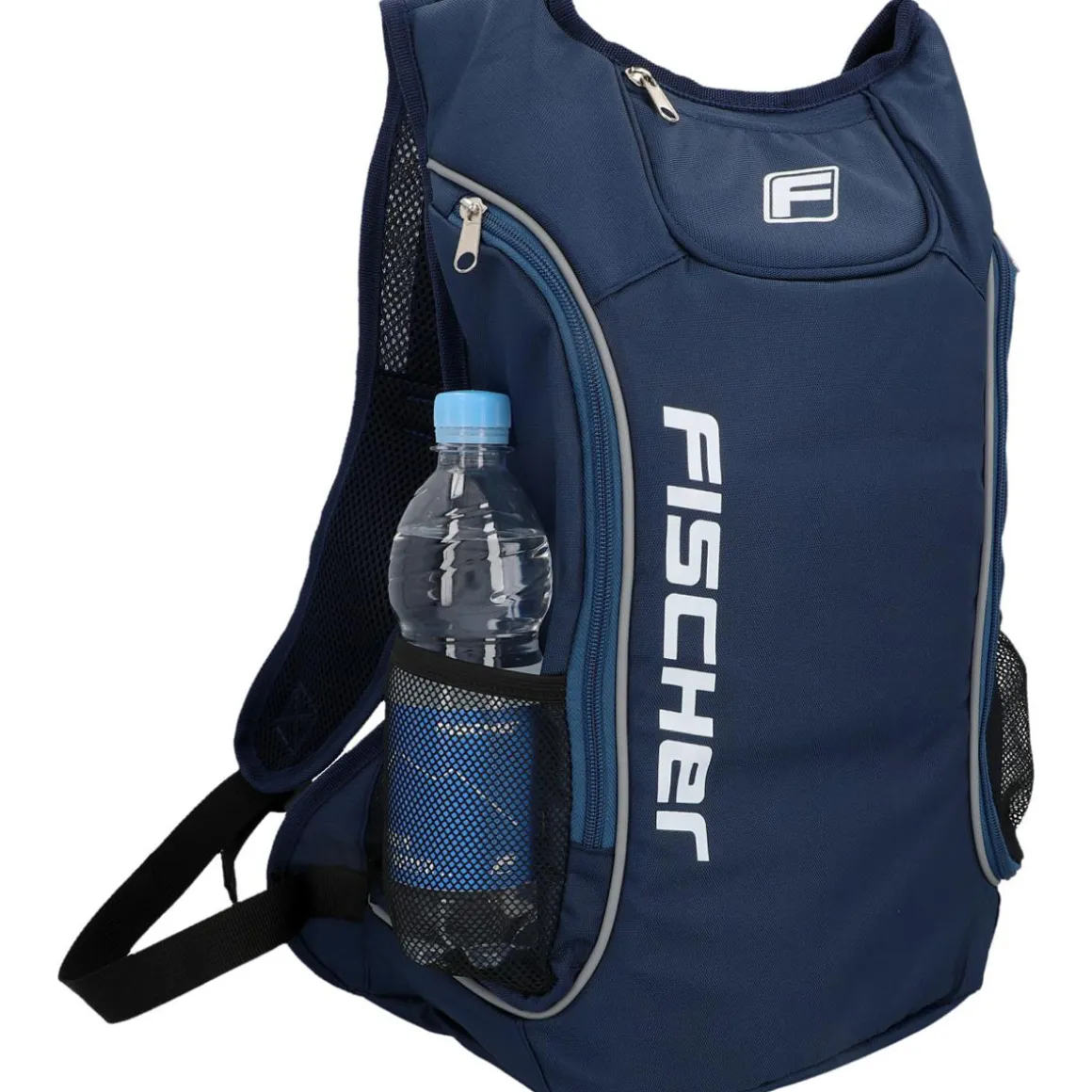 Fischer Bikes Rucksack mit Blinkfunktion blau