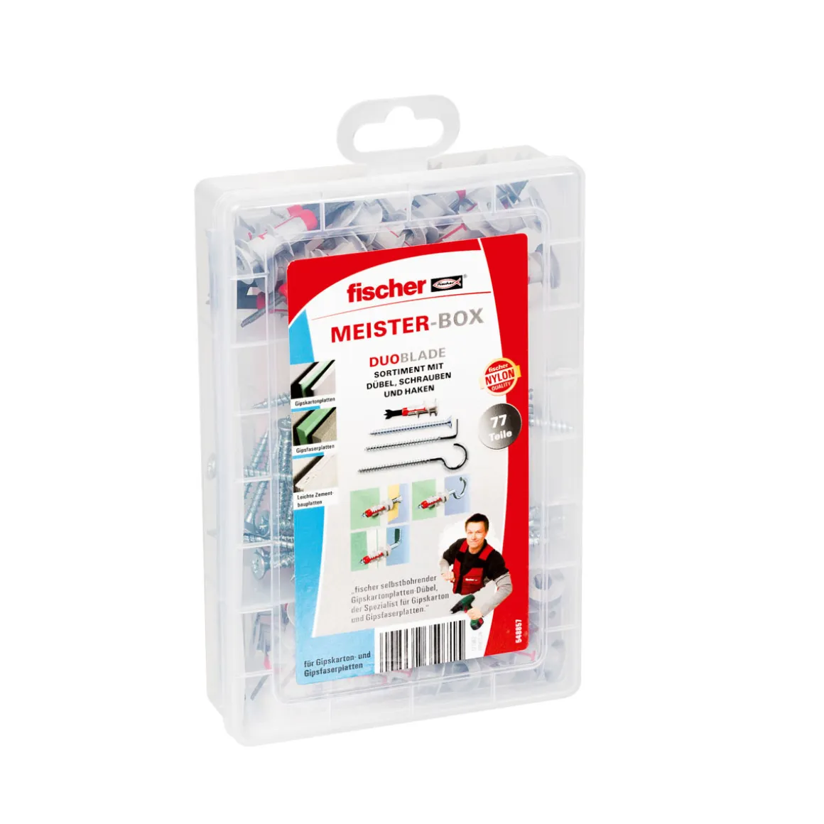 Fischer Sortimentsbox Meisterbox Duoblade 77-teilig