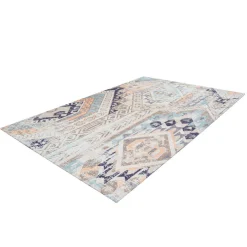 Flachflorteppich Indiana 200 multi/blau