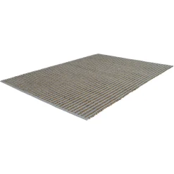 Flachflorteppich „River 120“, grau/schwarz