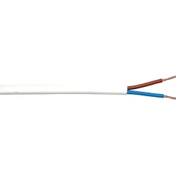 Flachleitung H03VVH2-F 2 x 0,75 weiß 10 m