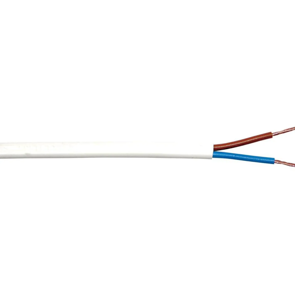 Flachleitung H03VVH2-F 2 x 0,75 weiß 10 m