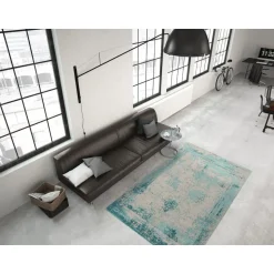 Flachwebteppich „Nostalgia 285“ Türkis, 120x170cm