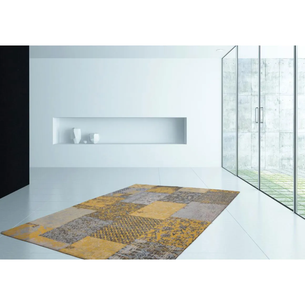 Flachwebteppich „Symphony“ 160 Gold, 120x170cm