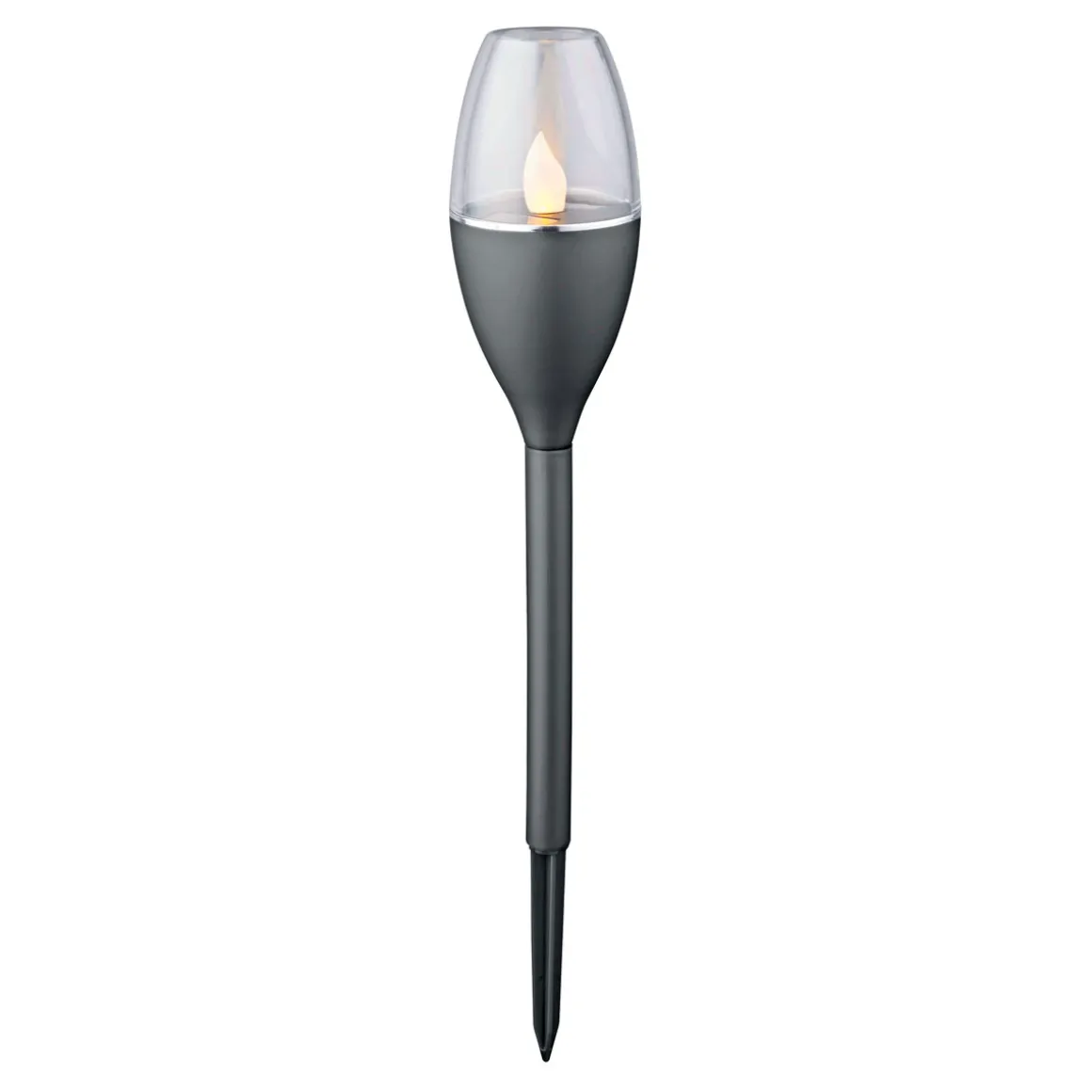 Flector Garten LED-Solarfackel Ambience schwarz 4er-Set