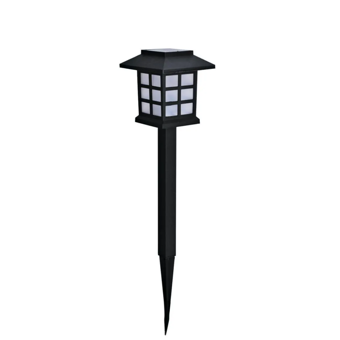 Flector Garten LED-Solarspieß Laterne schwarz inkl Erdspieß