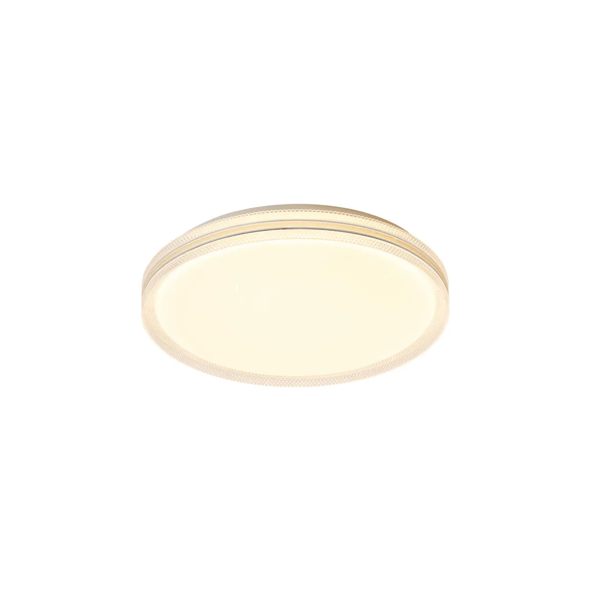 Flector LED Deckenleuchte Stellaris D39cm 24W 3000K weiss u. kristall