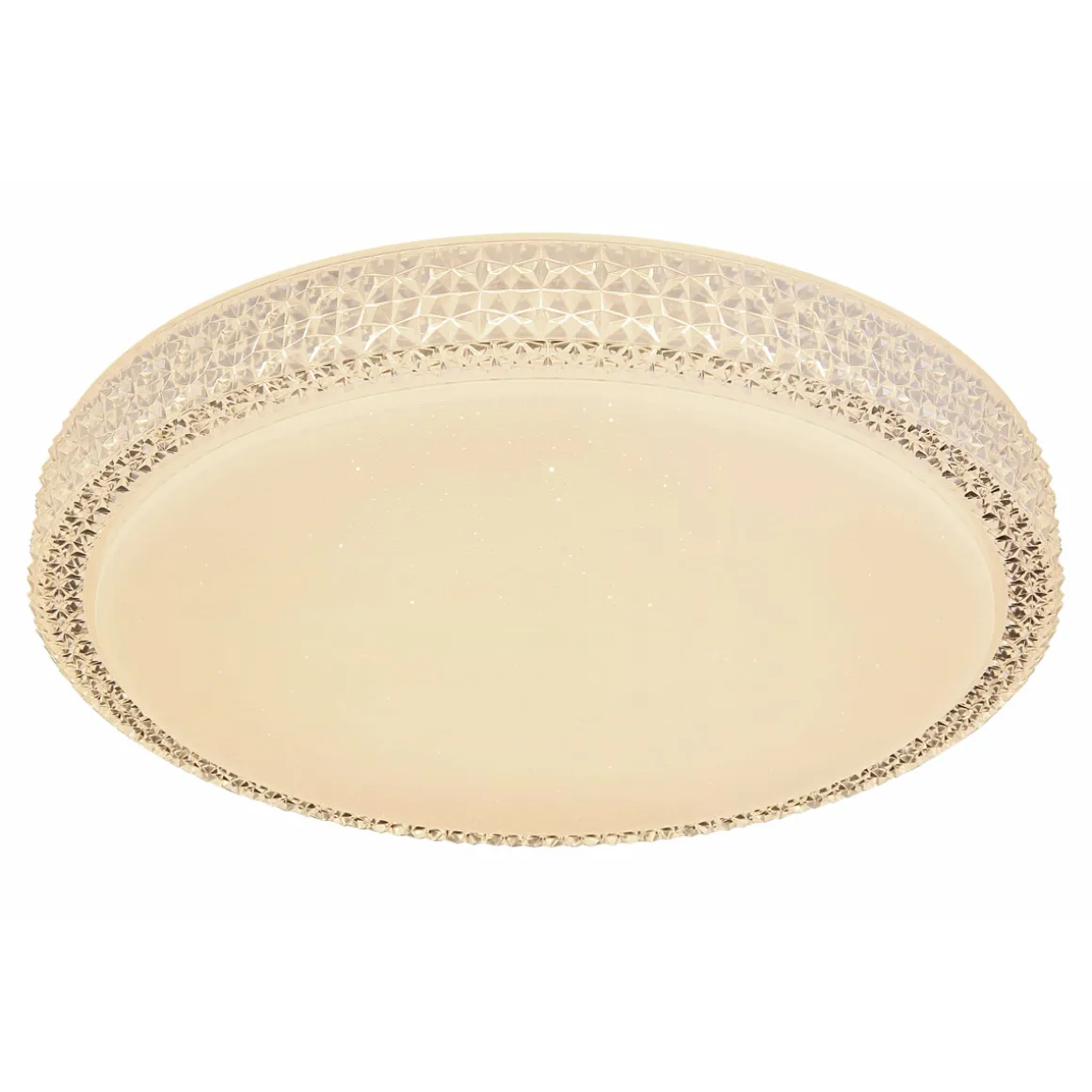 Flector LED-Deckenleuchte Clarice mit Kristallrand